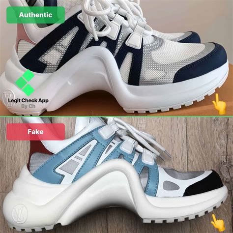 giày lv fake|Louis Vuitton Archlight sneakers real vs fake. How to spot.